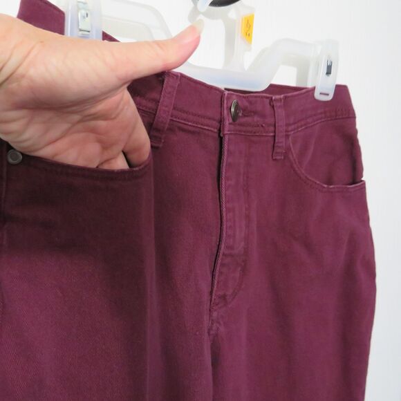 Lee Classic Fit At The Waist Women's Jeans 10M Casual Wear Burgundy - Picture 2 of 13